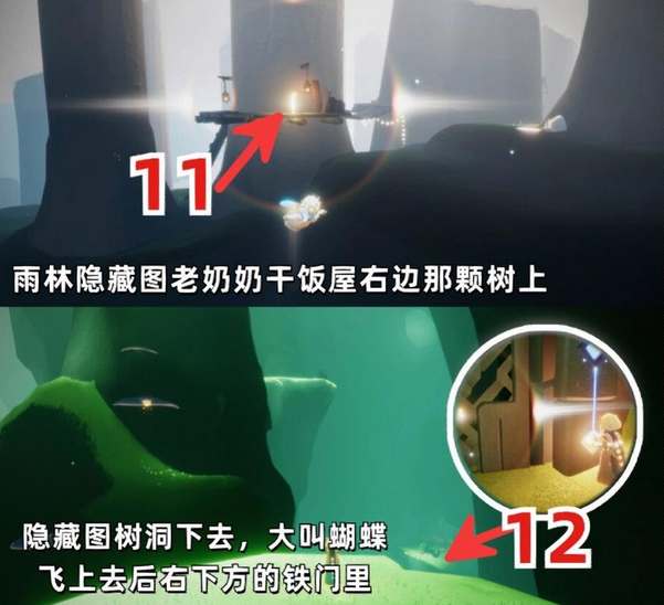 光遇雨林所有小金人位置图文攻略